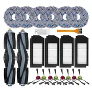 22PCS Accessories Kit for Deebot X1 Omni / T10 Omni/X1 Turbo Vacuum Cleaner Main Side Brush Filters Mop Pads