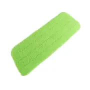 2pcs Replacement Microfiber Flat Mop Head Refill Floor Cleaning Pads Absorbent Cloths Green