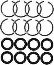 HYTROVE 8 Sets Impact Wrench Socket Retainer Rings Durable Drive Socket Retaining Ring for Electric and Air Wrenches Drive Accessories Essential Tool Kit Upgrade