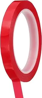 uxcell Whiteboard Tape 12mm Self Adhesive Graphic Chart Line Tape 66 Meters Grid Marking Stickers for Pinstripe Dry Erase Board Scrapbooking DIY Art Crafts, Red, Pack of 1
