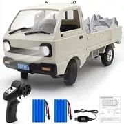 Mostop D12 RC Car Crawler Pickup Truck 1/10 Scale RC Carry Truck Off Road Drift RC Vehicle Climbing Car for Kids Adults, Throttle & Steering Control Cargo Truck Van Toy with Led Lights