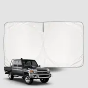 Windscreen Sun Shade for Toyota LandCruiser 79 Series Double Cab 2012-Current Universal Fit Window Visor UV Block