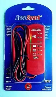 AccuSpark LED 12V Battery & Alternator Tester - Ford, MG, Mini & Triumph
