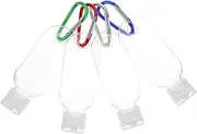SOESFOUFU 10 Sets Bottle Containers Travel Squeeze Bottle Backpack Keychain Body Wash Liquid Bottles Refillable Creams Container Hand Sanitiser Bottle Clear Bottles