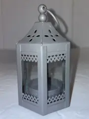 Set of 6 Mini 4.5” Metal Moroccan Lantern Decorative Candle Tealight Holder