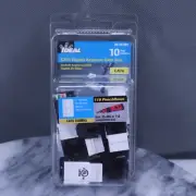 IDEAL CAT6 Gigabit Keystone Data Jack – 10 Pack (Model 89-761WH)