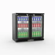 Thermaster Two Door Drink Cooler - Commercial Bar Fridges (SC248G) - SC248G