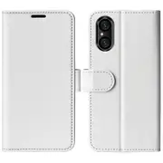 For Sony Xperia 5 V PU Leather Cell Phone Cover Anti-scratch Crazy Horse Texture Wallet Stand Case