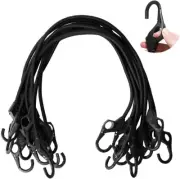 Heavy Duty Bungee Cords 10PK 32-Inch Bungee Cords with Finger-Hole Hooks, Ideal