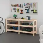 vidaXL Work Bench 181x50x80 cm Solid Wood Pine HEE