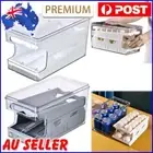 2 Tier Egg Container Space Saving Egg Storage Box for Kitchen Fridge Countertop