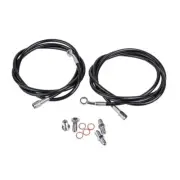 Tusk Rear UTV Steel Braided Brake Line For POLARIS RZR XP Turbo EPS 2016-2021