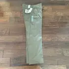 Dockers Signature Khaki Classic Fit Lux Cotton Pant 36 34 Olive Green NWT Preppy