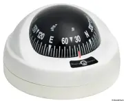 RIVIERA Aries Boat Marine Compass 2" 1/2 White/Black/White