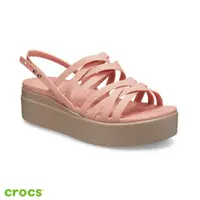 在飛比找蝦皮商城優惠-Crocs 卡駱馳 (女鞋) 布魯克林細帶中跟涼鞋 2067