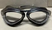 Aviator Motorcycle Goggles 4600 Made In France Leon Jeantet Leather Adjustable