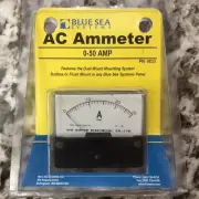 Blue Sea Systems 9630 AC Analog Ammeter 0-50 AMP Amperes AC Sealed New