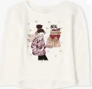 The Children's Place Girls' Embellished High Low Top Bunnys Tail L (10/12)