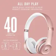 Beats Solo3 Wireless On-Ear Bluetooth Headphones Apple W1 Headphone Chip Class 1