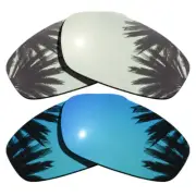 Silver&Ice Blue Replacement Lenses for-Costa Del Mar Fathom Polarized
