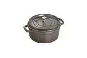 Staub 18cm 1.7L Cast Iron Round Cocotte Pot w Lid Induction Cookware Graphite