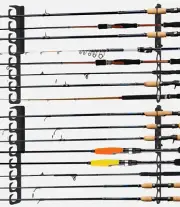 Ceiling Fishing Rod Holder Pole Vertically Horizontally Rack Overhead Storage