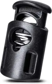 10 pcs Plastic Cord Locks Single Hole Spring Toggle Stopper Cord Stops Fastener