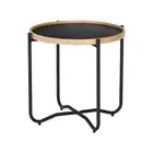 Modern Furniture TANIX 49.5x46cm Side Table Round - Black