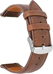 [DJDLFA] For Garmin Venu 2 Plus Strap Leather Watch Band Sports Strap For Garmin Venu SQ 2 2S/ Forerunner 245 645/Vivoactve 4 3 Bracelet