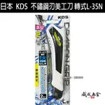 數量限定｜KDS 日本製｜止滑型 不鏽鋼刃美工刀 18MM切割刀 附白鐵刀刃2片 不鏽鋼刀片｜轉式L-35N【威威五金】