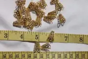 10x16mm Iron Filigree Bead Cap, Golden Color Flower Bead Cap 20pc