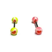 Titanium Steel Colorful Tongue Nails Piercing Body Studs Piercing Body Jewe*cx