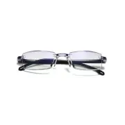 1 PK Mens Rectangular Rimless Blue Light Blocking Reading Glasses Unisex Readers