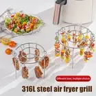 1PC Air Fryer Stainless Steel Vertical Grill Rack Detachable String Grill