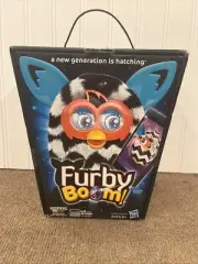 Furby Boom! Black and White Zig Zag 2013 Hasbro Rare Brand-New
