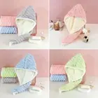 Microfiber Hair Towel Water-Absorbent Hair Towel Wrap Shower Cap Women