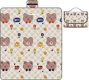 XAUCY Waterproof Picnic Blanket Sand Proof Beach Blanket Foldable Outdoor Rug for Camping Park Beach Hiking Machine(C,200cm*200cm)