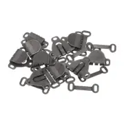 20pcs Sewing Hooks and Eyes Closure Set Dark Bronze