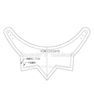 紙本賣場-寵物領巾圍兜-星星兜/貓狗圍兜紙型/毛小孩圍兜紙型版型/口水巾紙型版型/寵物圍兜紙型/版型
