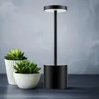 LED Cordless Table Lamp,Rechargeable 3 Color Stepless Dimming Battery Operated L