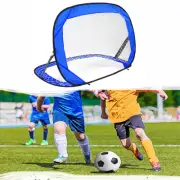 Pop Up Soccer Goals Football Net Kids Portable Mini Foldable Pop-Up Blue
