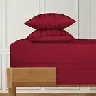 1000 Thread Count Damask Striped King Bed Sheets Egyptian Cotton Sheet Set, Long