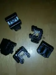 10 Pcs Edge Zip Tie Mount Wire Cable Clips (Edge - perpenducular, Side - along)♤