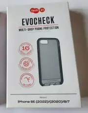 NEW Tech21 EVO CHECK Case Apple iPhone SE (3rd Gen), IPhone 7 / 8 - SMOKEY BLACK