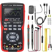 ZNZHNSI 702S 2 in 1 Handheld Digital Automotive Oscilloscope Multimeter, Single Channel 10MHZ Bandwidth,64Kbyte Record Length,48MSa/s High Sampling Rate，amp ohm Volt Meter Tester、Voltage/Current Test