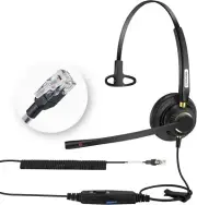 Arama Cisco Phone Headset with Mic Noise Canceling Lightweight Secure-Fit Headba
