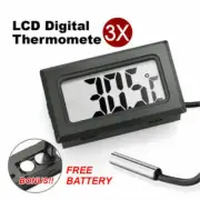 LCD Digital Thermometer for Fridge/Freezer/Aquarium/FISH TANK Temp 3x