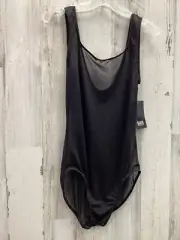 New Bloch Sizes P-L Black Sheer Mesh Leotard