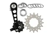 CyclingDeal Bike Single Speed Aluminum Chain Tensioner and Kit Packages for Road Bike and MTB