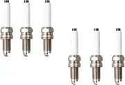 2-8PCS Candles Replace Compatible With Y5KPP332 0241145523 IZKR7B(7563) PKER7A8DES(97861) Iridium Platinum Spark Plugs TORCH DK7RTAIP(6 pieces DK7RTAIP)